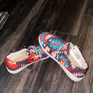 Colorful Patterned Women's Shoes